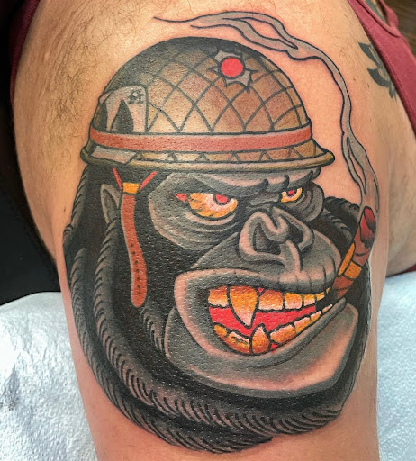 Explore 3 friend tattoo ideas, creative tattoo ideas in Delmar, available at Resolute Tattoo