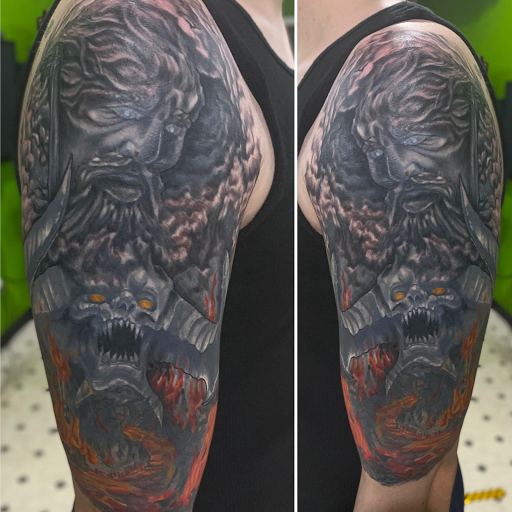 Explore constellation tattoo ideas, creative tattoo ideas in Evansville, available at Ink Therapy 101