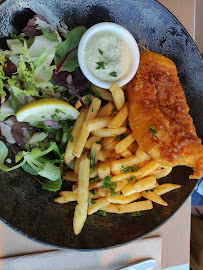 Fish and chips du Pizzeria Le Crabe Vert à Saint-Aubin-sur-Mer - n°10