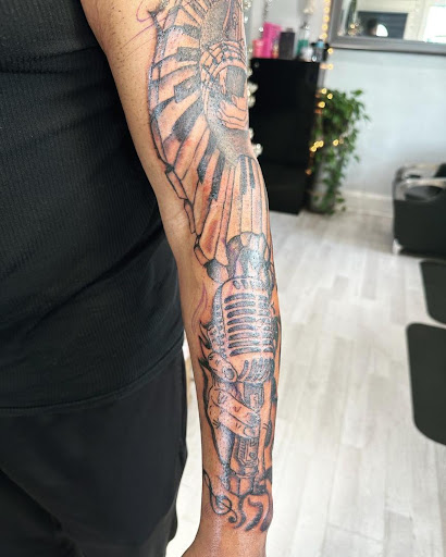 Explore apollo tattoo ideas, creative tattoo ideas in Cocoa, available at Rorschach Tattoo Shop and Piercing Studio