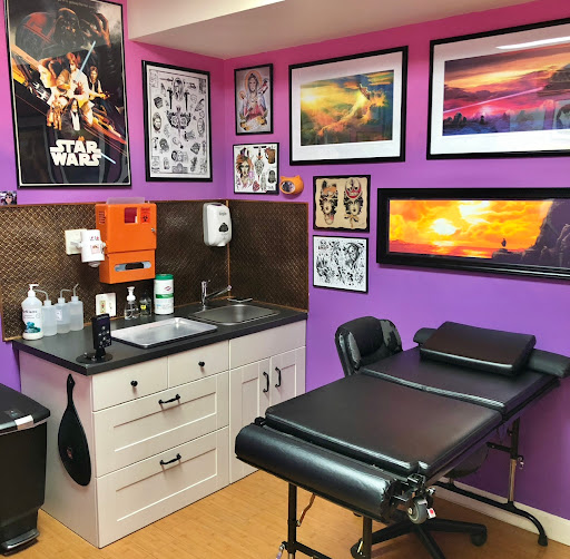 Explore swiss tattoo ideas, creative tattoo ideas in Portsmouth, available at Grim North Tattoo and Piercing