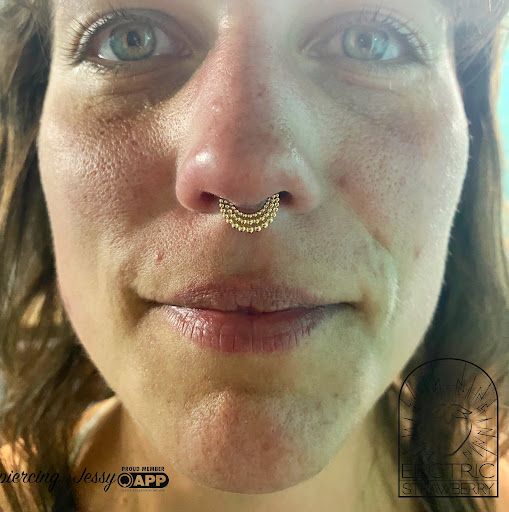 Explore skier tattoo ideas, creative tattoo ideas in Saint Paul, available at Electric Strawberry Piercing