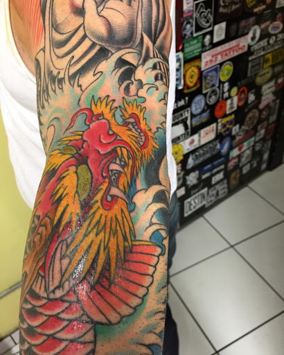 Explore cheating death tattoo ideas, creative tattoo ideas in Miami, available at Tattoos by Lou Miami - Kendall