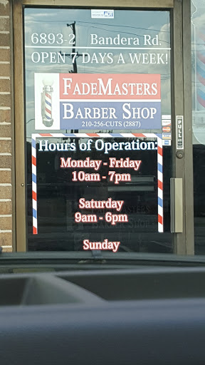 Barber Shop «FadeMasters Barber Shop», reviews and photos, 6893 Bandera Rd #2, Leon Valley, TX 78238, USA