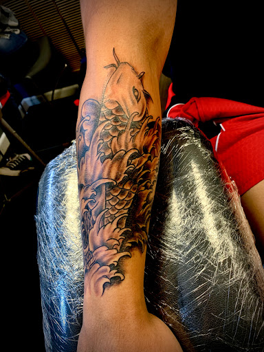Explore thigh hip tattoo ideas, creative tattoo ideas in Gadsden, available at Zekez Inkz Tattoos & Piercings