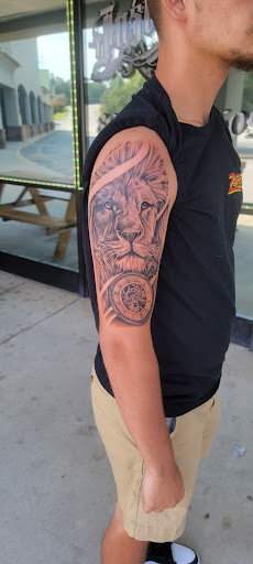Explore black cat tattoo ideas, creative tattoo ideas in West Columbia, available at Justice Ink Tattoos