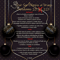 Menu du Dar Sor Olimpio al Drago à Rome