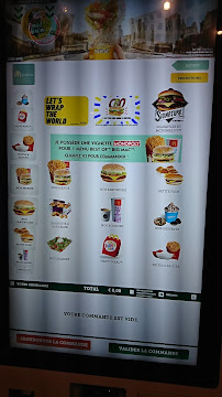 McDonald's à Strasbourg menu