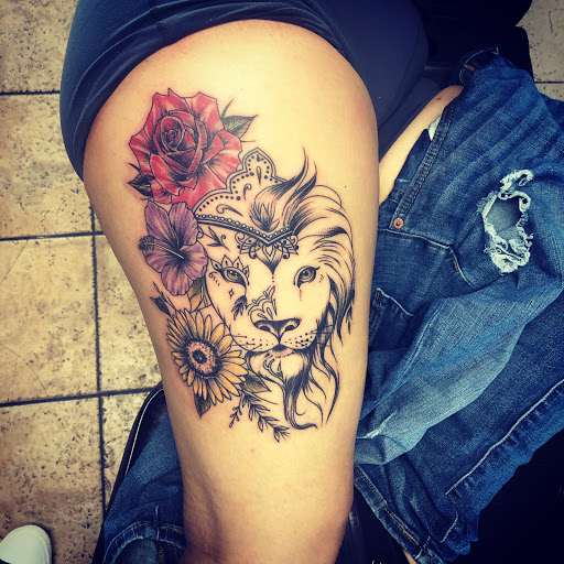 Find best friend tattoo ideas for your next unique tattoo in Sacramento at Aztec Heart Tattoo