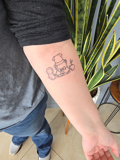 Explore oni mask tattoo ideas, creative tattoo ideas in Fort Wayne, available at Studio 13 Tattoo