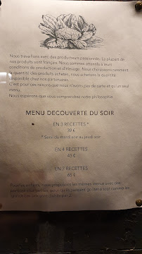 Menu / carte de Restaurant BRUT à Tournefeuille