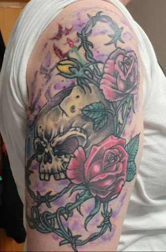 Explore elbow tattoo ideas men, creative tattoo ideas in Valparaiso, available at Elysium Studios