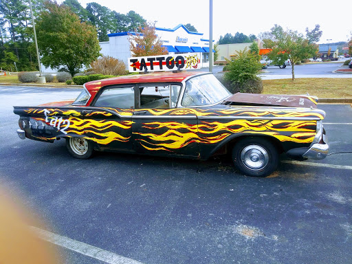 Explore bumblebee tattoo ideas, creative tattoo ideas in Anderson, available at FearlessTattoos and Piercing