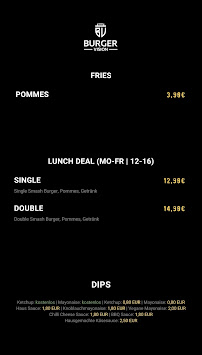 Carte du BurgerVision Smashburger à Hamburg