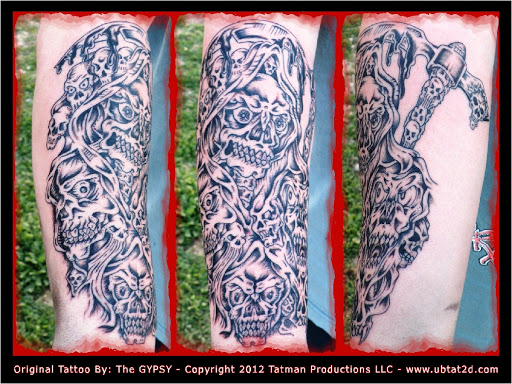 Explore good full sleeve tattoo ideas, creative tattoo ideas in Topeka, available at Artist Alley Studio Tattoos & Piercings