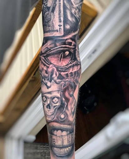 Explore bear paw tattoo ideas, creative tattoo ideas in Avon, available at Avanti Tattoo