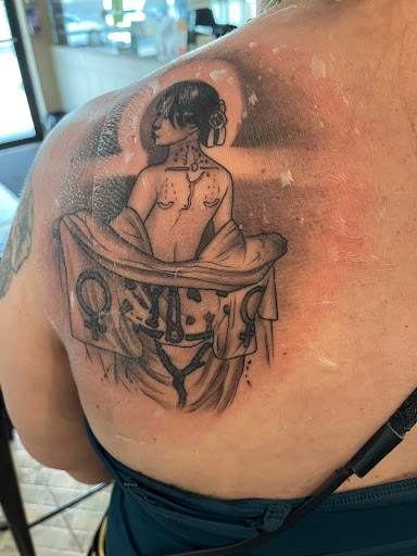 Explore beach themed tattoo ideas, creative tattoo ideas in Metuchen, available at Iron & Pine Tattoo Co.