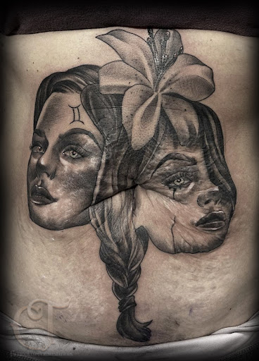 Explore star sleeve tattoo ideas, creative tattoo ideas in Houlton, available at Crowes Tattoos