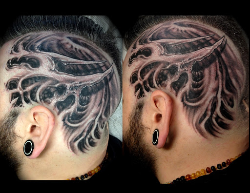 Explore female supernatural tattoo ideas, creative tattoo ideas in Berlin, available at Valhalla Artworks