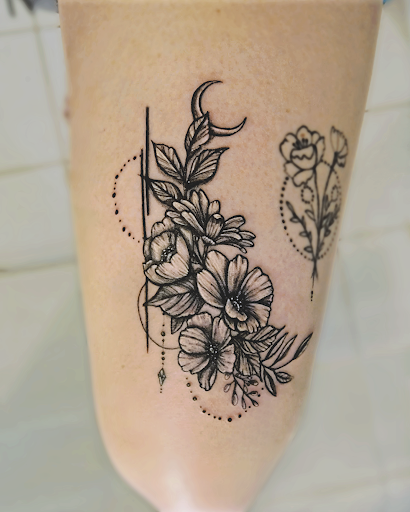 Explore male full sleeve tattoo ideas, creative tattoo ideas in Charlotte, available at Olive Branch Tattoo Studio