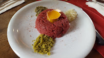 Steak tartare du Restaurant français Auberge de Pantouquet à Fontiers-Cabardès - n°1