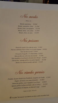 Restaurant français La Cormaroune à Noirmoutier-en-l'Île (la carte)