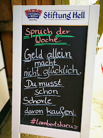 Waldhaus Lambertskreuz à Neidenfels menu