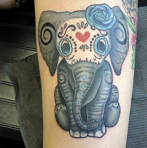 Explore skull and crossbones tattoo ideas, creative tattoo ideas in Worcester, available at Elegance Piercing & Tattoo Inc.