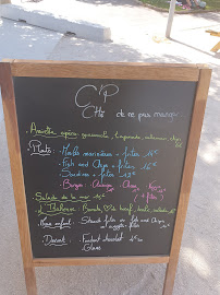 Menu du C'P CHé à Martigues