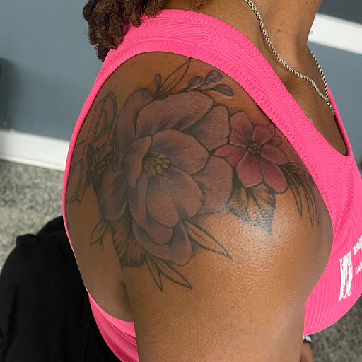 Explore tattoo ideas for men shoulder, creative tattoo ideas in Sanford, available at Luv Ink