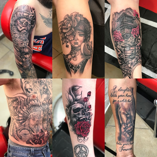 Explore finger tattoos ideas, creative tattoo ideas in Baytown, available at Big Juniors Tattoos