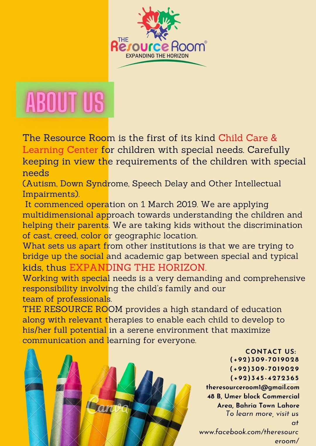 The Resource Room - Child Care & Learning Center