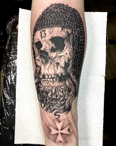 Explore ravenhood tattoo ideas, creative tattoo ideas in Houston, available at Black Swan Tattoo Studio
