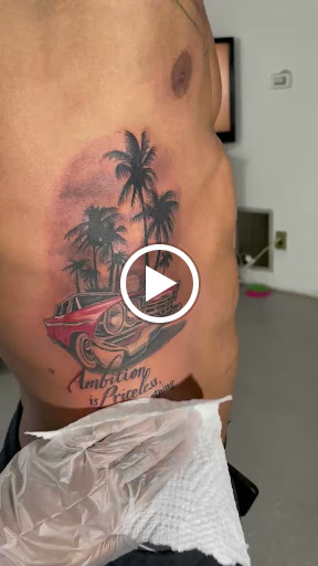 Explore skateboarding tattoo ideas, creative tattoo ideas in Brooklyn, available at Well Worthy Ink Shop