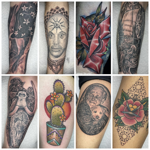 Explore wolf tattoo ideas for men, creative tattoo ideas in Lakeview, available at Backwoods Tattoo Studio