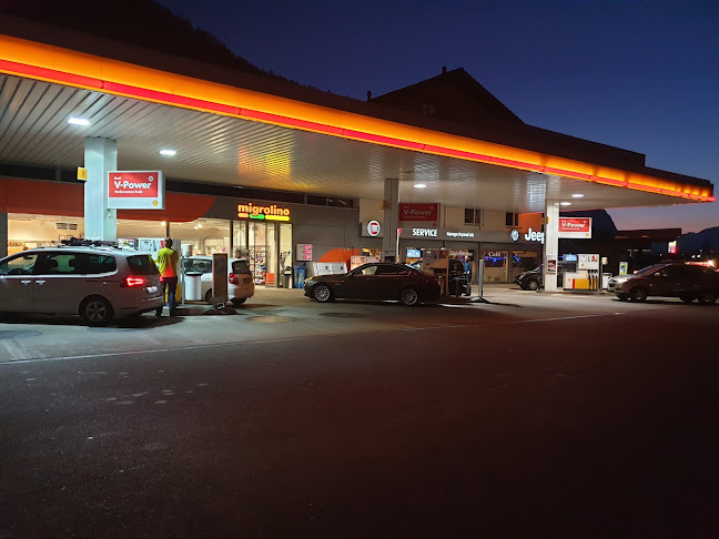Migrol Service mit Shell-Treibstoff - Tankstelle