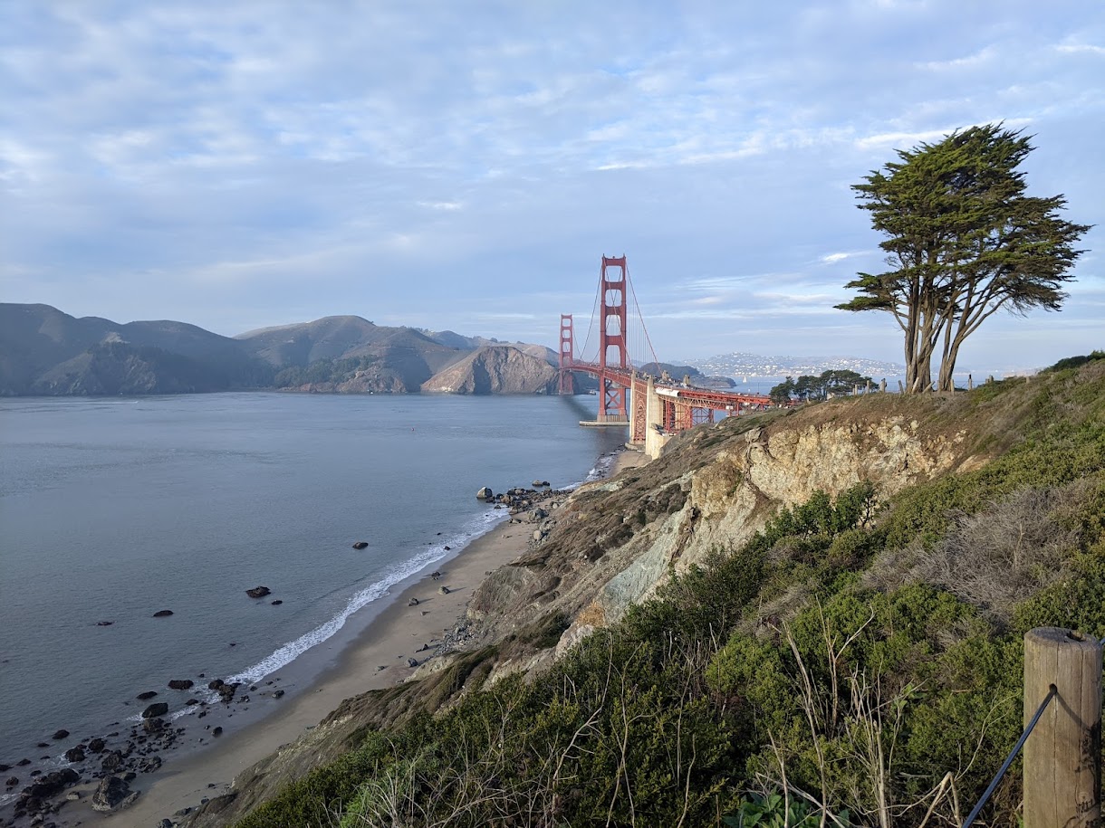 Golden Gate Bridge Rooftop View