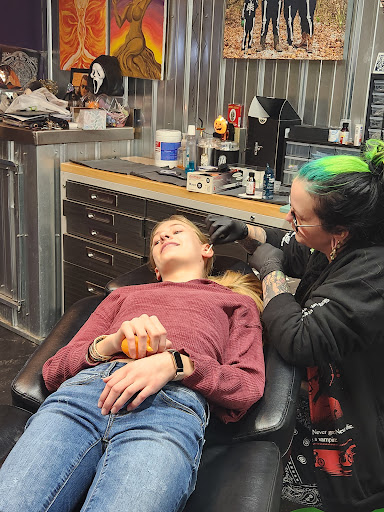 Explore female full sleeve tattoo ideas, creative tattoo ideas in Bloomington, available at Crystal Moon Body Arts