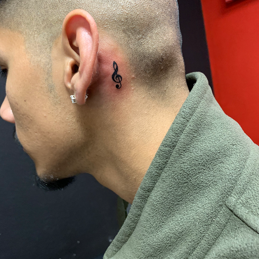 Explore leo tattoo ideas for men, creative tattoo ideas in Dallas, available at Fly Ink, Inc.