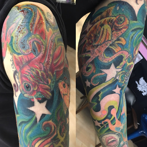 Find lesbian tattoo ideas for your next unique tattoo in Milford at Golden Hammer Tattoo Studios