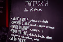 Restaurant italien Trattoria des Pistoles à Marseille (la carte)