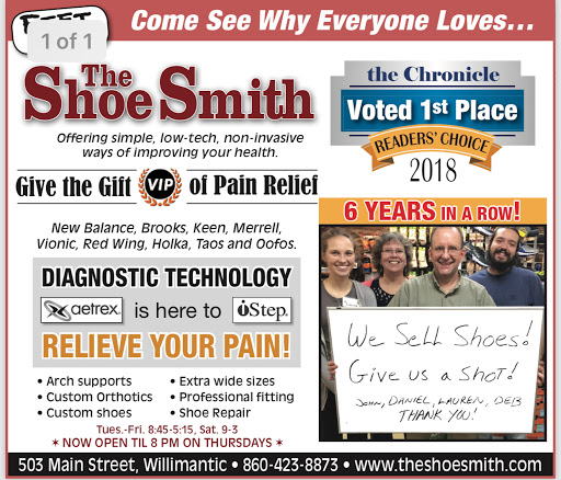 Shoe Repair Shop «The Shoe Smith LLC», reviews and photos, 503 Main St, Willimantic, CT 06226, USA
