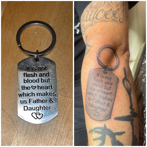 Explore ruby tattoo ideas, creative tattoo ideas in Clintonville, available at Honey Heart Tattoo