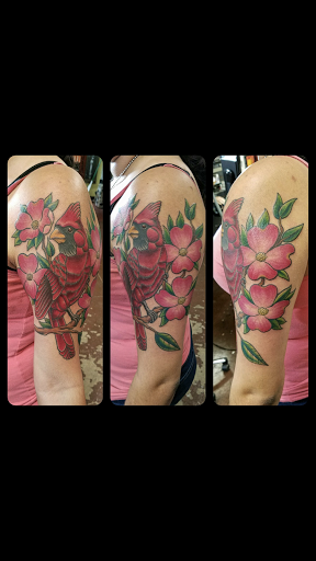Explore colorful sleeve tattoo ideas, creative tattoo ideas in Saint Augustine, available at Ms. Deborahs Fountain of Youth Tattoo & Body Piercing