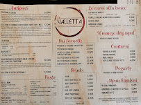 Menu du La Valletta Osteria Contemporanea à Narni