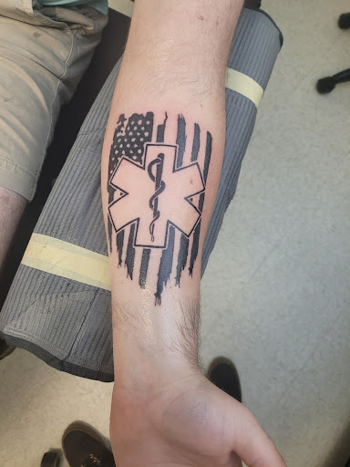 Explore sagittarius tattoo ideas for men, creative tattoo ideas in Ozark, available at Tooth & Nail Tattoo & Piercing