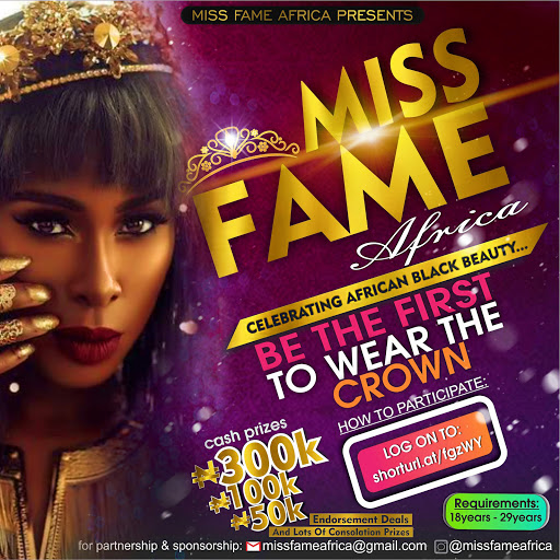 Miss fame africa, 20 Adeniran Ogunsanya St, Surulere, Lagos, Nigeria, Event Planner, state Lagos
