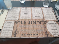 Restaurant Le jim's à Peyruis (le menu)