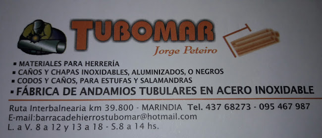 Barraca De Hierros Tubomar - Canelones