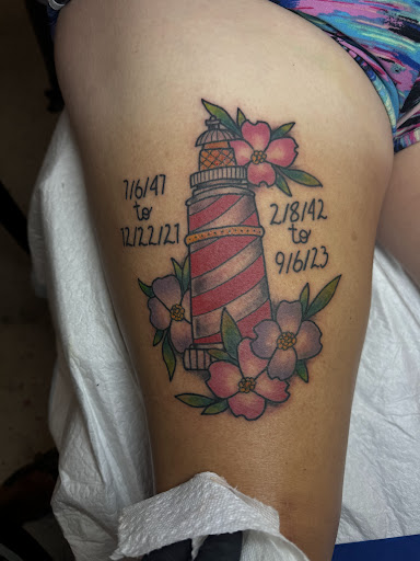 Explore sext tattoo ideas, creative tattoo ideas in Little Rock, available at Catfish Jimmys Tattoo Shop